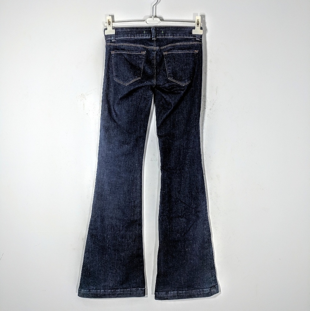 Y2K Super Low Rise J.Brand Pure Flare Dark Wash Jeans - Picture 2 of 6